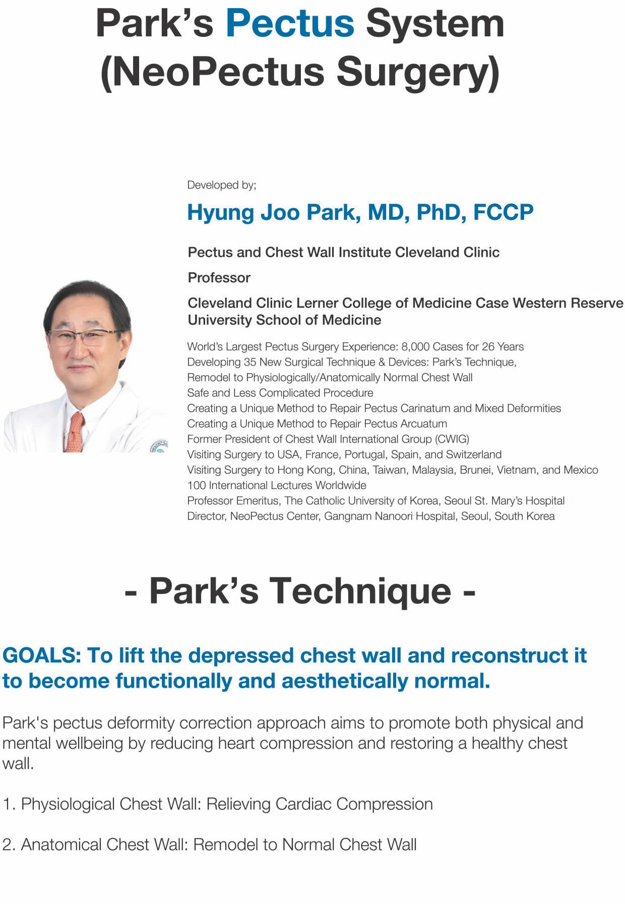 Park's Pectus System overview (1/7)